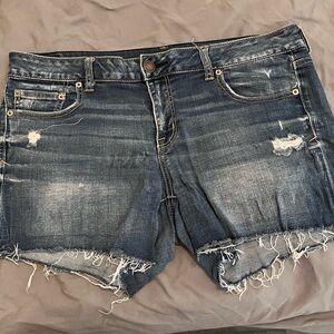 American Eagle Distressed Jean Shorts